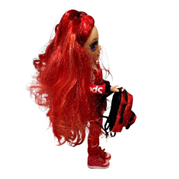 Rainbow High Jr Junior Ruby Anderson 9 Inch RED Fashion Doll Outfit Backpack - Picture 5 of 11